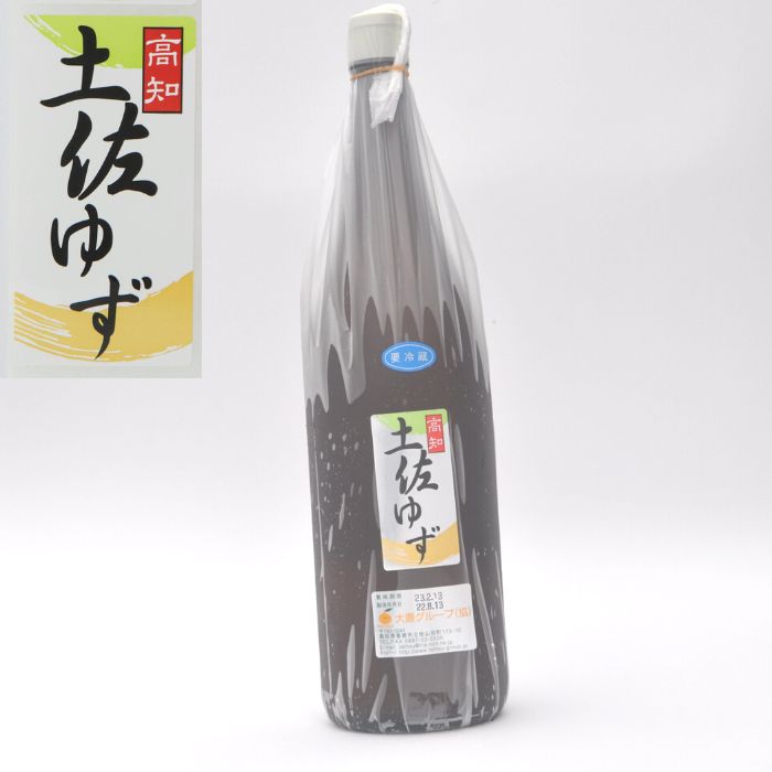 業務用土佐ゆず果汁1.8L(一升瓶)